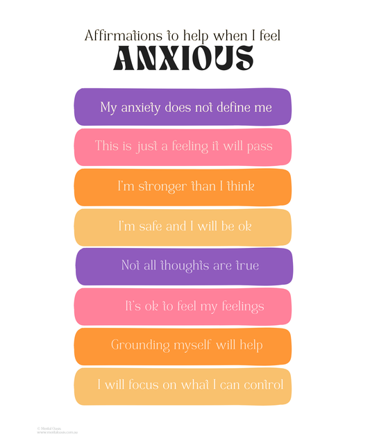 Affirmations for Anxiety
