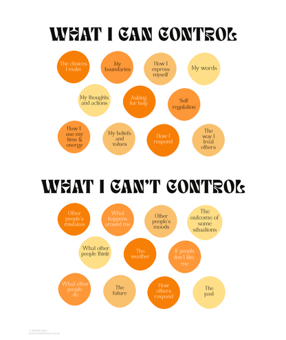 What I Can Control