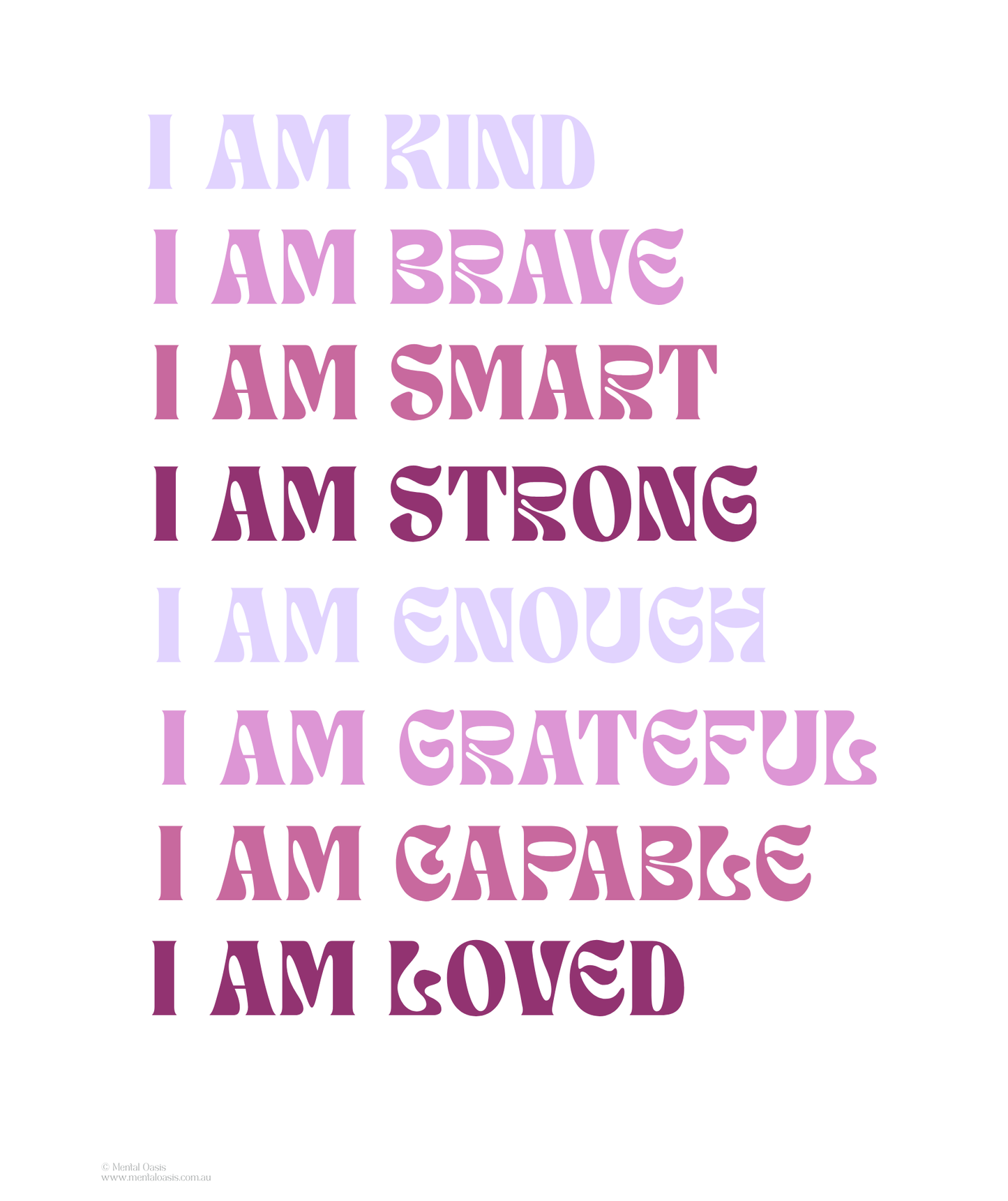 I Am Affirmations