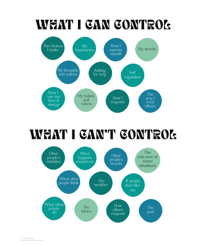 What I Can Control