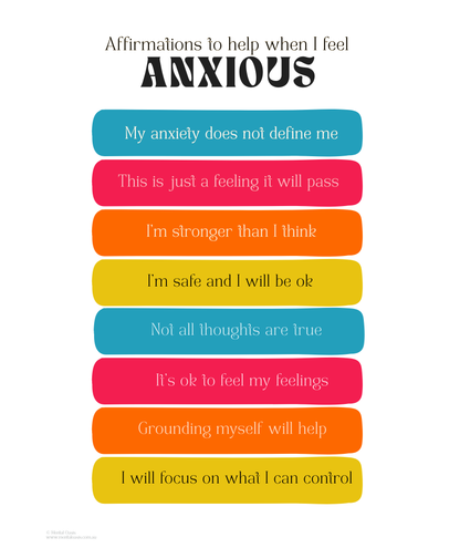 Affirmations for Anxiety