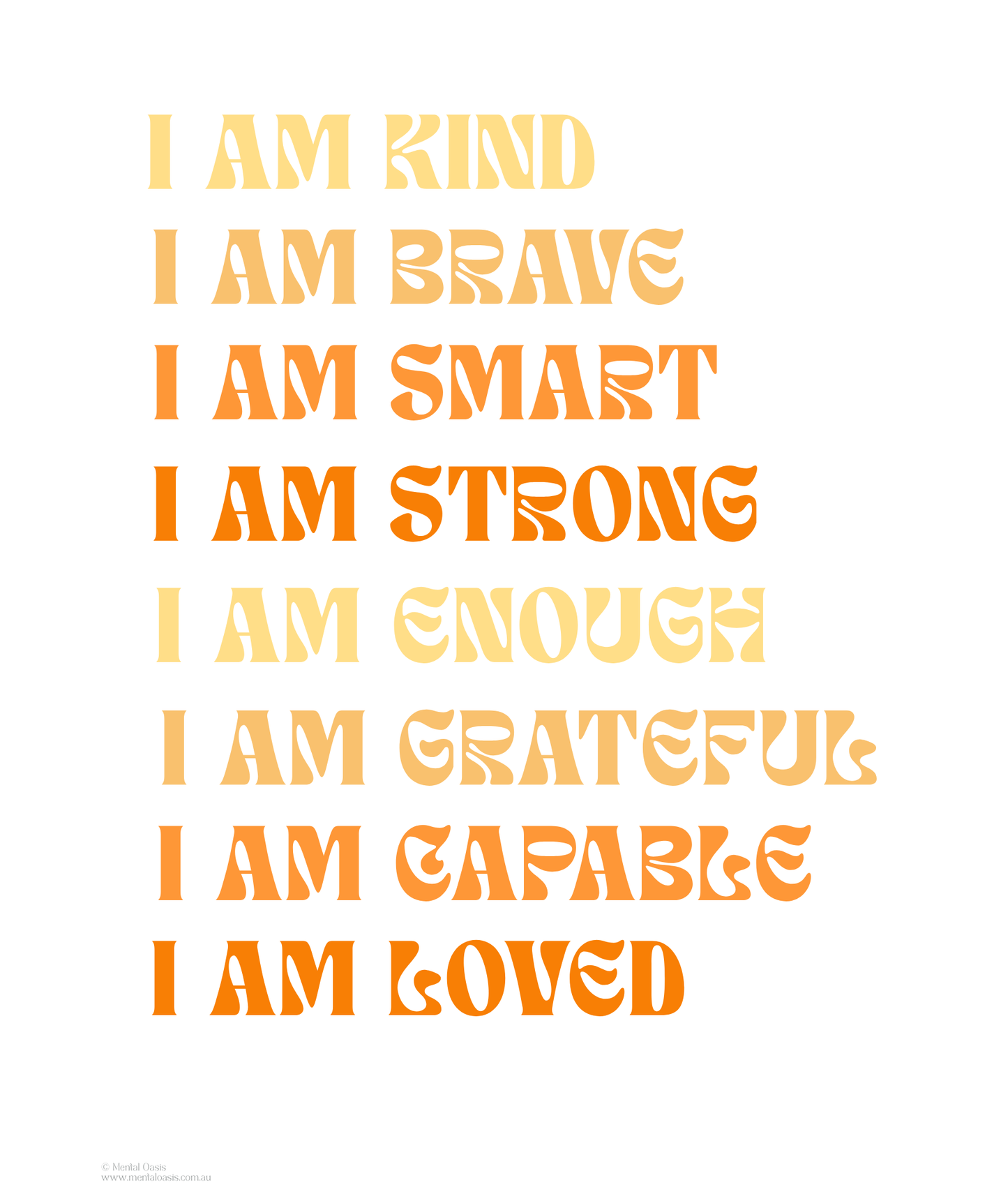 I Am Affirmations