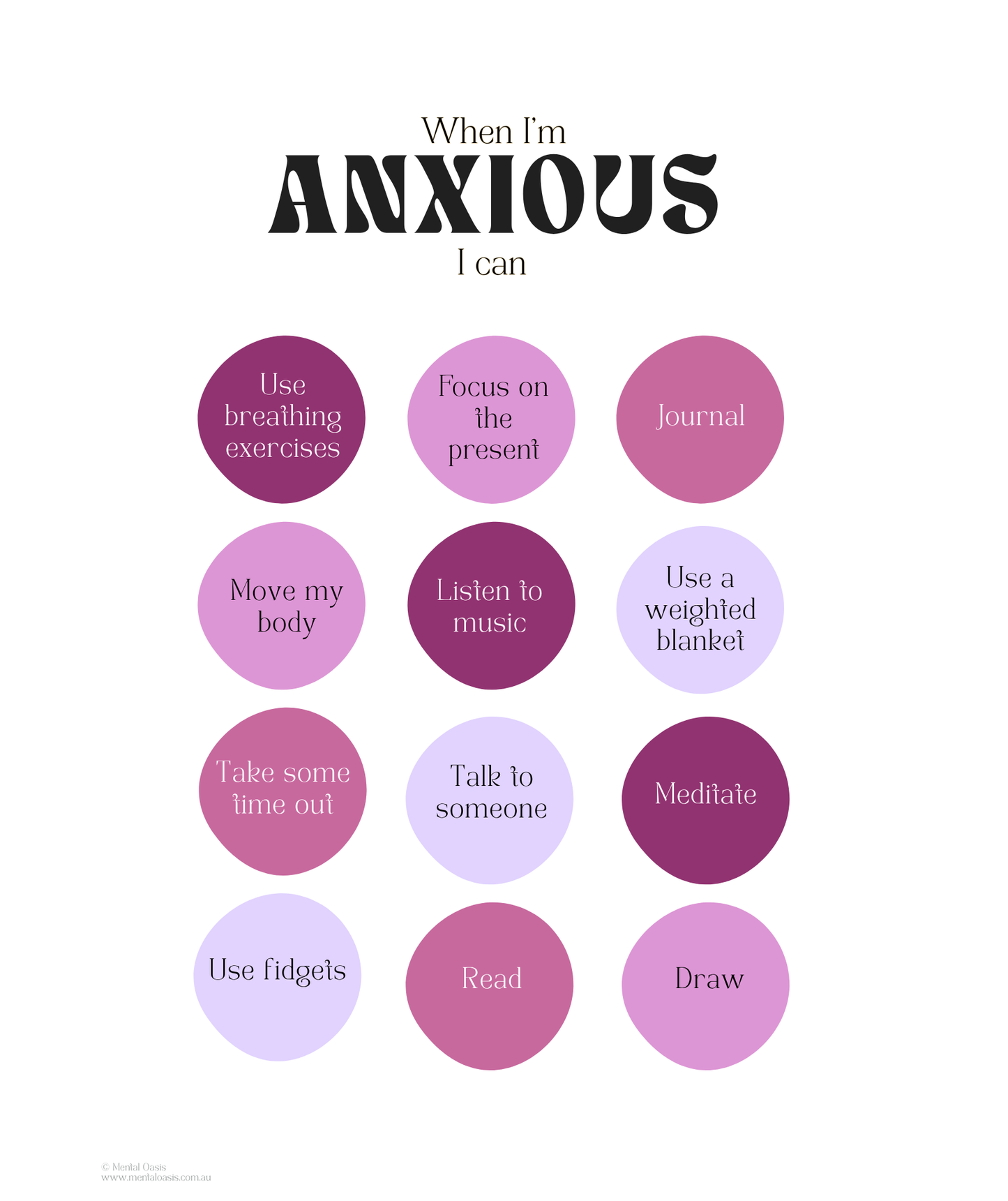 When I'm Anxious I Can